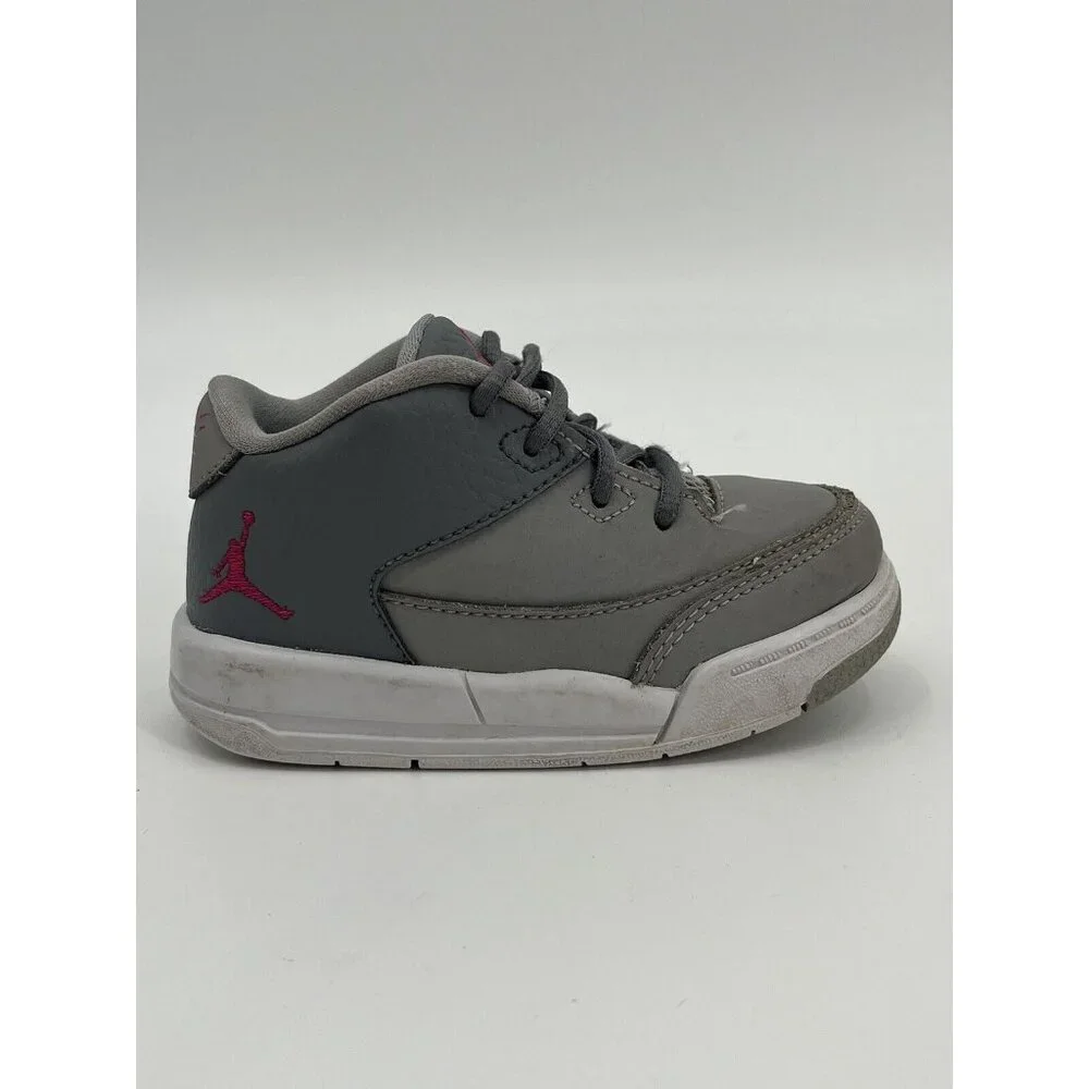 Nike Air Jordan‎ Flight Origin 3 Size 6C Style 820252-009 Gray Pink Shoes